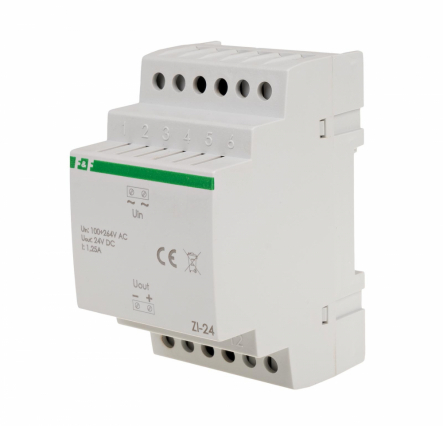 Zasilacz impulsowy ZI-24 24V DC 1,25 A - F&F - ZI-24