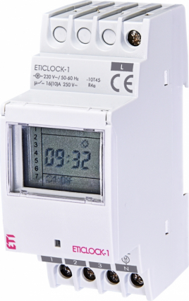 CYFROWY PROGRAMATOR CZASOWY JEDNOKANAŁOWY ETICLOCK-1 - ETI - 002472011
