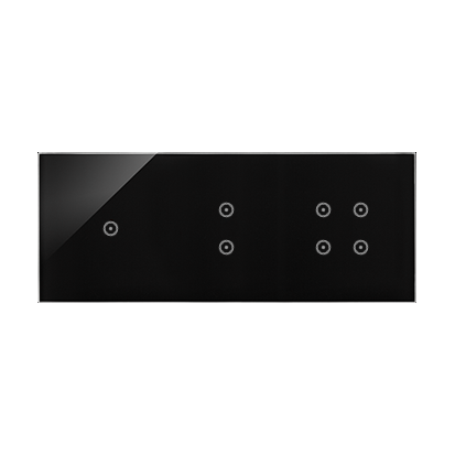 Panel dotykowy S54 Touch, 3 moduły, 1 pole dotykowe + 2 pole dotykowe pionowe + 4 pola dotykowe, zastygła lawa - KONTAKT SIMON - DSTR3134/73