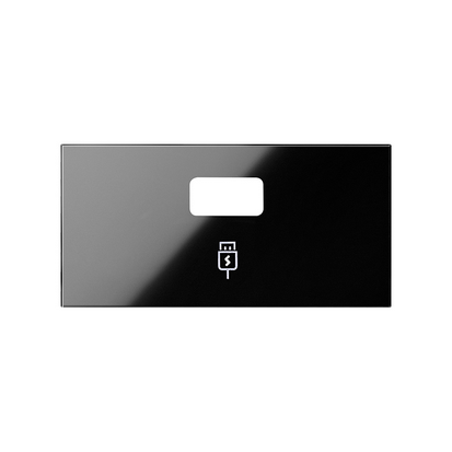 Pokrywa ładowarki USB dla ref.10000380-039; czarny - KONTAKT SIMON - 10001097-138