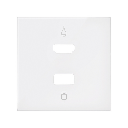 Pokrywa do gniazda HDMI+ USB; biały mat - KONTAKT SIMON - 10001095-230