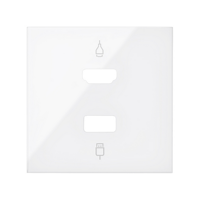 Pokrywa do gniazda HDMI+ USB; biały - KONTAKT SIMON - 10001095-130