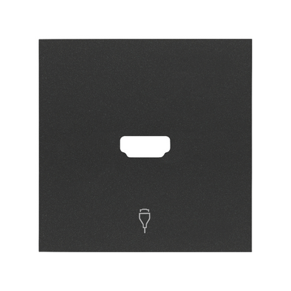 Pokrywa gniazdo HDMI pojedynczego; czarny mat - KONTAKT SIMON - 10001094-238