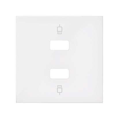 Pokrywa do gniazda USB podwójnego; biały mat - KONTAKT SIMON - 10001090-230