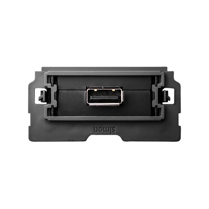 Ładowarka USB 1xgniazdo SmartCharge 2,1A, 5V D/C (mechanizm 1/2, bez ramki montażowej) 100-230V, zaciski śrubowe - KONTAKT SIMON - 10000380-039