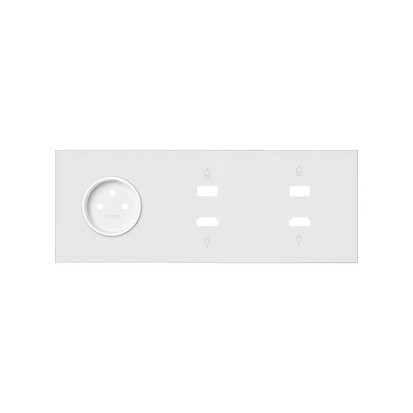 Panel 3-krotny: 1 gniazdo + 1 HDMI + 1 USB + 1 HDMI + 1 USB; biały mat - KONTAKT SIMON - 10020318-230