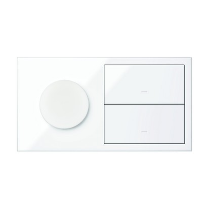 Panel 2-krotny IP44: 1 gniazdo + 2 klawisze; biały - KONTAKT SIMON - 10020193-130
