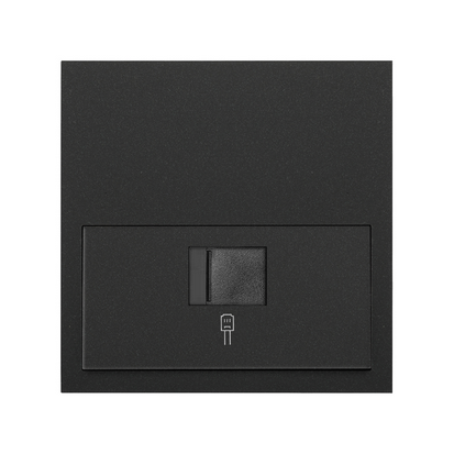 Panel 1-krotny: 1 gniazdo RJ45; czarny mat - KONTAKT SIMON - 10020106-238