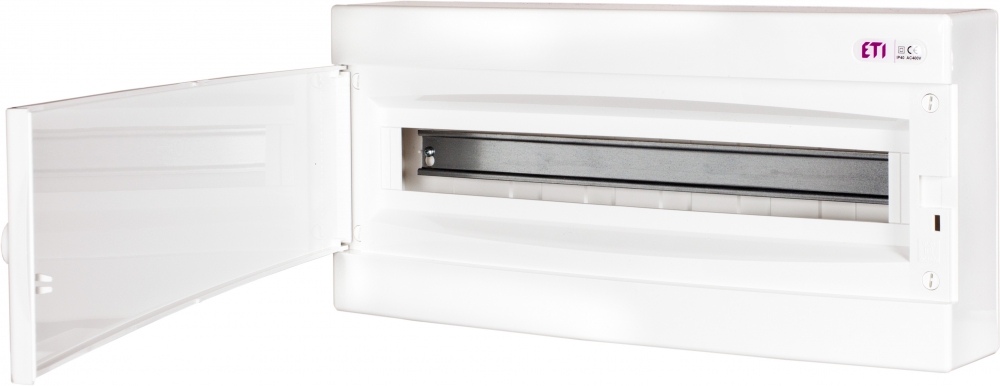 ROZDZIELNIA TWORZYWO NATYNKOWA IP40 1X24 MOD ECT 1X24PO-S - ETI - 001100283