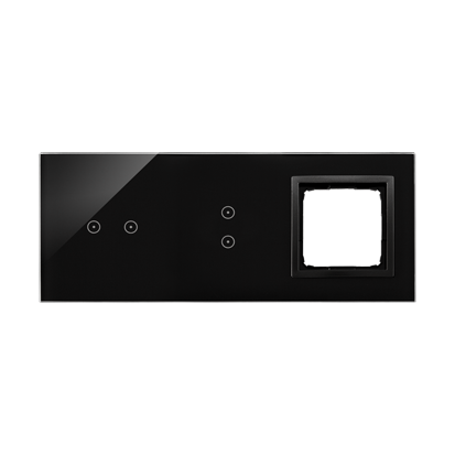 PANEL DOTYKOWY S54 TOUCH, 3 MODUŁY, 2 POLA DOTYKOWE POZIOME + 2 POLA DOTYKOWE PIONOWE + 1 OTWÓR NA OSPRZĘT S54, WULKANICZNA LAWA - KONTAKT SIMON - DSTR3230/75