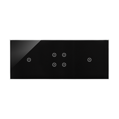 PANEL DOTYKOWY S54 TOUCH, 3 MODUŁY, 1 POLE DOTYKOWE + 4 POLE DOTYKOWE + 1 POLE DOTYKOWE, ZASTYGŁA LAWA - KONTAKT SIMON - DSTR3141/73