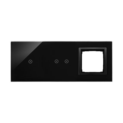 PANEL DOTYKOWY S54 TOUCH, 3 MODUŁY, 1 POLE DOTYKOWE + 2 POLA DOTYKOWE POZIOME + 1 OTWÓR NA OSPRZĘT S54, WULKANICZNA LAWA - KONTAKT SIMON - DSTR3120/75