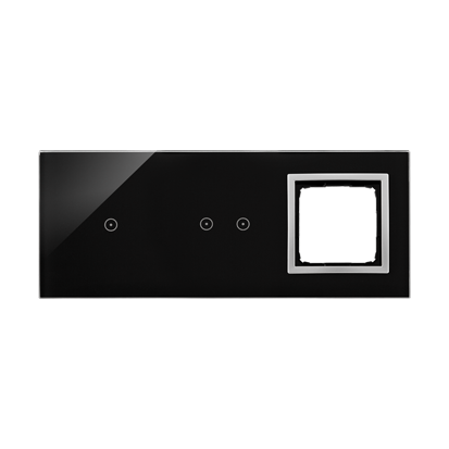 PANEL DOTYKOWY S54 TOUCH, 3 MODUŁY, 1 POLE DOTYKOWE + 2 POLA DOTYKOWE POZIOME + 1 OTWÓR NA OSPRZĘT S54, KSIĘŻYCOWA LAWA - KONTAKT SIMON - DSTR3120/74