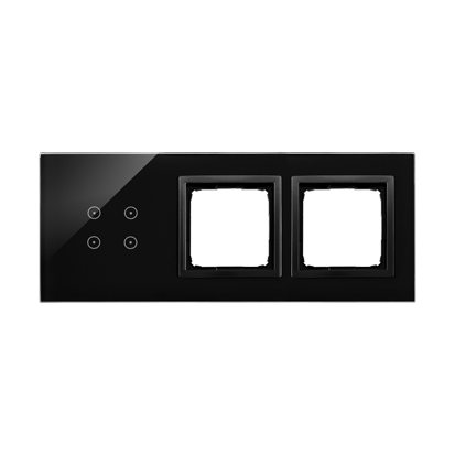 PANEL DOTYKOWY S54 TOUCH, 3 MODUŁY, 4 POLA DOTYKOWE + 2 OTWORY NA OSPRZĘTY S54, WULKANICZNA LAWA - KONTAKT SIMON - DSTR3400/75
