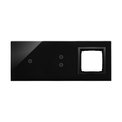 PANEL DOTYKOWY S54 TOUCH, 3 MODUŁY, 1 POLE DOTYKOWE + 2 POLA DOTYKOWE PIONOWE + 1 OTWÓR NA OSPRZĘT S54, WULKANICZNA LAWA - KONTAKT SIMON - DSTR3130/75