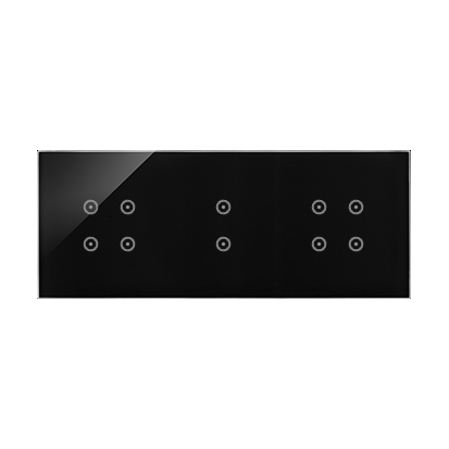 PANEL DOTYKOWY S54 TOUCH, 3 MODUŁY, 4 POLA DOTYKOWE + 2 POLA DOTYKOWE PIONOWE + 4 POLA DOTYKOWE, ZASTYGŁA LAWA - KONTAKT SIMON - DSTR3434/73