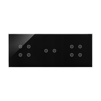 PANEL DOTYKOWY S54 TOUCH, 3 MODUŁY, 4 POLA DOTYKOWE + 2 POLA DOTYKOWE POZIOME + 4 POLA DOTYKOWE, ZASTYGŁA LAWA - KONTAKT SIMON - DSTR3424/73
