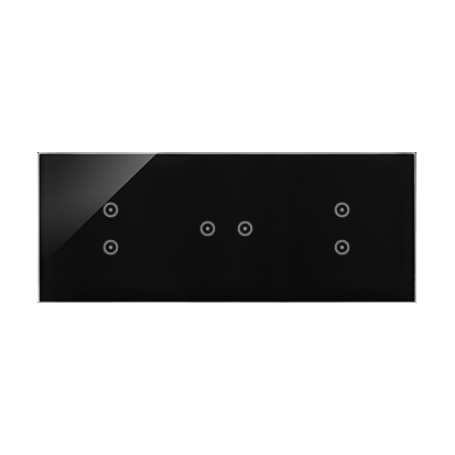 PANEL DOTYKOWY S54 TOUCH, 3 MODUŁY, 2 POLA DOTYKOWE PIONOWE + 2 POLE DOTYKOWE POZIOME + 2 POLA DOTYKOWE PIONOWE, ZASTYGŁA LAWA - KONTAKT SIMON - DSTR3323/73