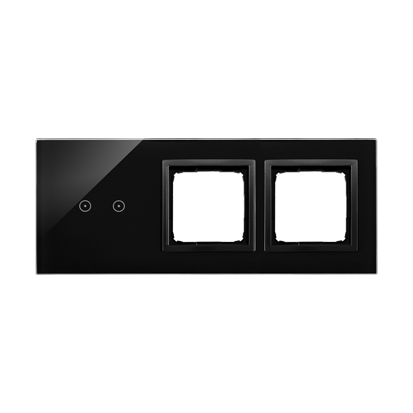 PANEL DOTYKOWY S54 TOUCH, 3 MODUŁY, 2 POLA DOTYKOWE POZIOME + 2 OTWORY NA OSPRZĘTY S54, WULKANICZNA LAWA - KONTAKT SIMON - DSTR3200/75