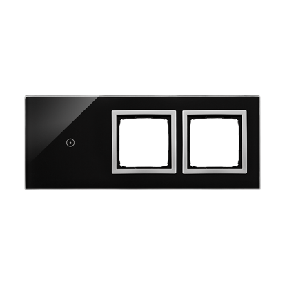 PANEL DOTYKOWY S54 TOUCH, 3 MODUŁY, 1 POLE DOTYKOWE + 2 OTWORY NA OSPRZĘTY S54, KSIĘŻYCOWA LAWA - KONTAKT SIMON - DSTR3100/74