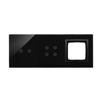 PANEL DOTYKOWY S54 TOUCH, 3 MODUŁY, 2 POLA DOTYKOWE POZIOME + 4 POLA DOTYKOWE + 1 OTWÓR NA OSPRZĘT S54, WULKANICZNA LAWA - KONTAKT SIMON - DSTR3240/75