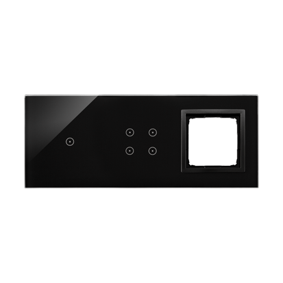 PANEL DOTYKOWY S54 TOUCH, 3 MODUŁY, 1 POLE DOTYKOWE + 4 POLA DOTYKOWE + 1 OTWÓR NA OSPRZĘT S54, WULKANICZNA LAWA - KONTAKT SIMON - DSTR3140/75