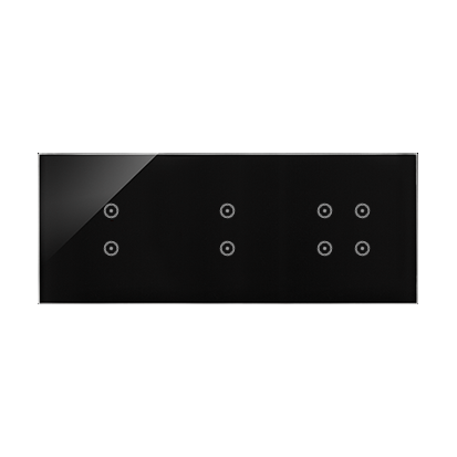 PANEL DOTYKOWY S54 TOUCH, 3 MODUŁY, 2 POLA DOTYKOWE PIONOWE + 2 POLA DOTYKOWE PIONOWE + 4 POLA DOTYKOWE ZASTYGŁA LAWA - KONTAKT SIMON - DSTR3334/73