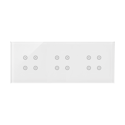 PANEL DOTYKOWY S54 TOUCH, 3 MODUŁY, 4 POLA DOTYKOWE + 4 POLA DOTYKOWE + 4 POLA DOTYKOWE BIAŁA PERŁA - KONTAKT SIMON - DSTR3444/70