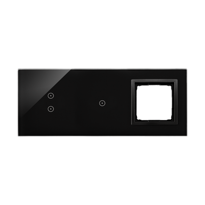 PANEL DOTYKOWY S54 TOUCH, 3 MODUŁY, 2 POLA DOTYKOWE PIONOWE + 1 POLA DOTYKOWE + 1 OTWÓR NA OSPRZĘT S54, WULKANICZNA LAWA - KONTAKT SIMON - DSTR3310/75