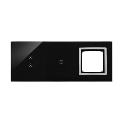 PANEL DOTYKOWY S54 TOUCH, 3 MODUŁY, 2 POLA DOTYKOWE PIONOWE + 1 POLA DOTYKOWE + 1 OTWÓR NA OSPRZĘT S54, KSIĘŻYCOWA LAWA - KONTAKT SIMON - DSTR3310/74