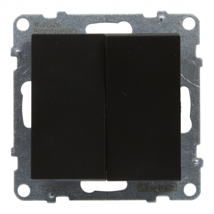 ŁĄCZNIK ŚWIECZNIKOWY 10 AX 250V ZACISKI AUTOMATYCZNE CZARNY SUNO - LEGRAND - 721405