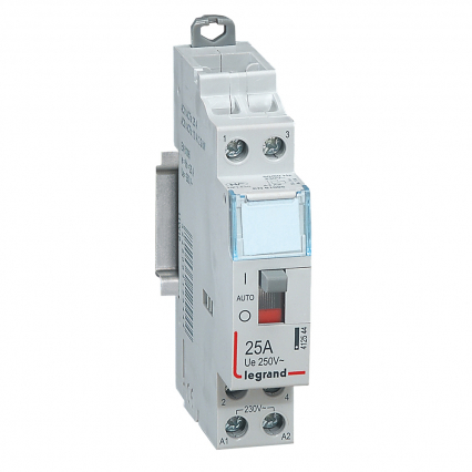 STYCZNIK MODUŁOWY 25A AC1 2 BIEGUNY 2NO STEROWANIE 230V AC STEROWANIE MANUALNE SM425 - LEGRAND - 412544