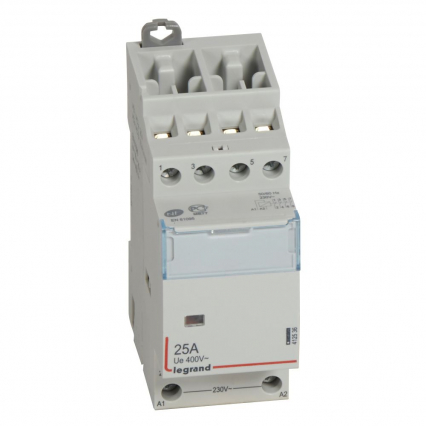 STYCZNIK MODUŁOWY 25A AC1 4 BIEGUNY 4NC STEROWANIE 230V AC SM425 - LEGRAND - 412536