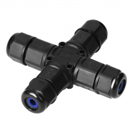 Konektor kablowy, rozdzielacz czterokrotny typu-X, IP68, 3x4mm2, 450V/25A - ORNO - OR-AE-13615