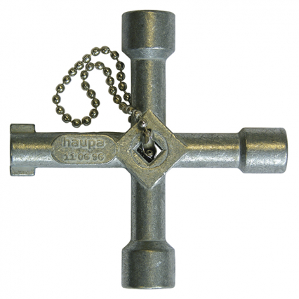 KLUCZ DO SZAFY STEROWNICZEJ METAL - HAUPA - 110696
