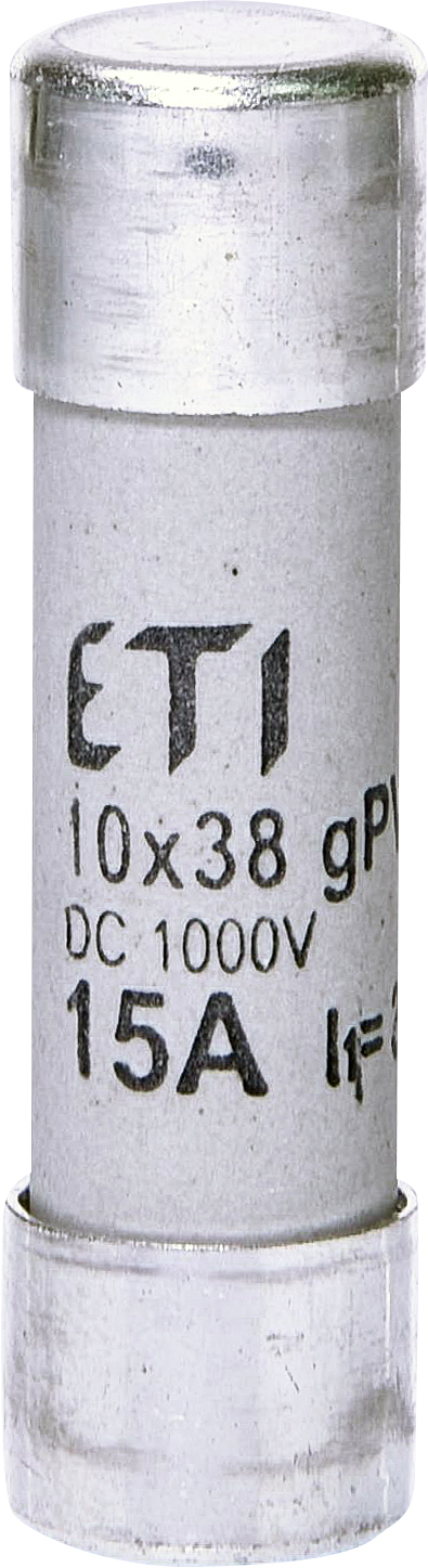 WKŁADKA TOPIKOWA CYLINDRYCZNA PV CH10X38 GPV 15A/1000V DC - ETI - 002625080
