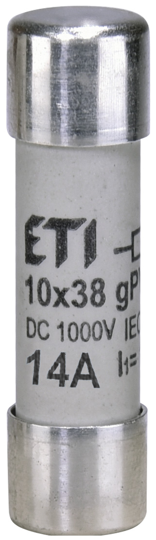 WKŁADKA TOPIKOWA CYLINDRYCZNA PV CH10X38 GPV 14A/1000V DC - ETI - 002625079