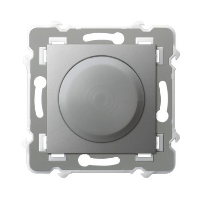 Ściemniacz uniwersalny do obciążenia żarowego, halogenowego oraz LED - SREBRO SZAFIR - OSPEL - ŁP-8ZL2/m/18