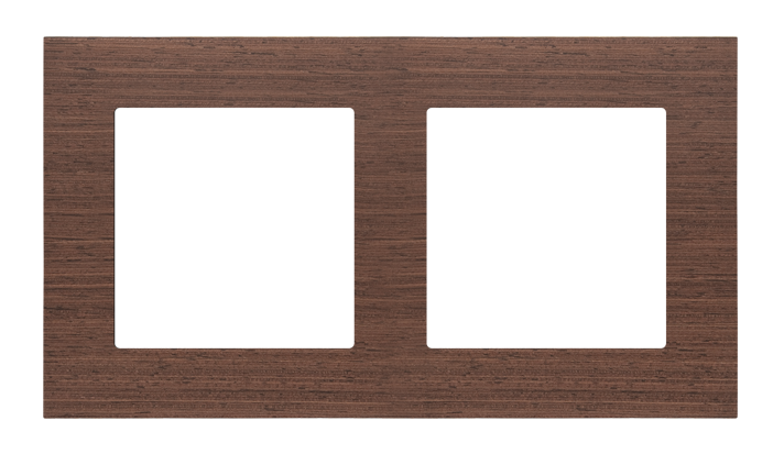 Ramka 2-krotna Nature; Orzech Simon 55 - KONTAKT SIMON - TRN2/187