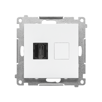 Gniazdo HDMI (moduł); Biały mat Simon 55 - KONTAKT SIMON - TGHDMI.01/111