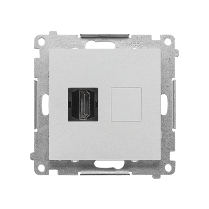 Gniazdo HDMI (moduł); Aluminium mat Simon 55 - KONTAKT SIMON - TGHDMI.01/143