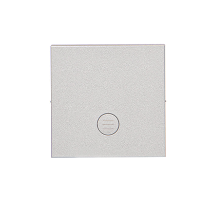 Klawisz pojedynczy z oczkiem do: SW1M, SW6M, SW7M, SP1M; Aluminium mat Simon 55 - KONTAKT SIMON - TKW1L/143