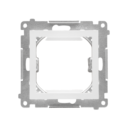 Adapter (przejściówka) na osprzęt standardu 45 × 45 mm; Biały mat Simon 55 - KONTAKT SIMON - TA45.01/111