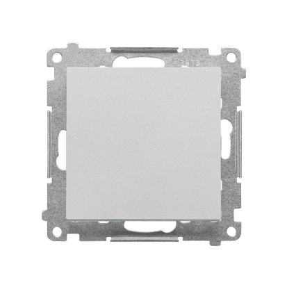 Przycisk pojedynczy rozwierny bez piktogramu (moduł) 10 AX, 250 V~, szybkozłącza; Aluminium mat Simon 55 - KONTAKT SIMON - TPR1.01/143