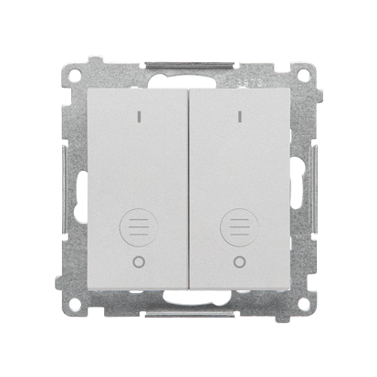 Łącznik potrójny (moduł) 10 AX, 250 V~, szybkozłącza; Aluminium mat Simon 55 - KONTAKT SIMON - TW31.01/143