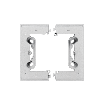 Puszka natynkowa pojedyncza, składana do ramek LINE/DUO – Wysokość: 40 mm. (1 szt. TSC/.. = 2 elementy); Aluminium mat Simon 55 - KONTAKT SIMON - TSC/143