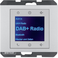 K.5 Radio Touch DAB+ aluminium - HAGER - 29847003