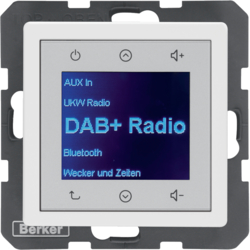 Q.x Radio Touch DAB+ biały aksamit - HAGER - 29846089
