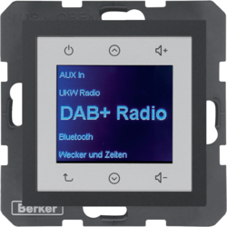 B.x Radio Touch DAB+ antracyt mat - HAGER - 29841606