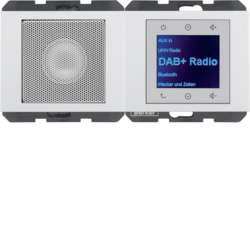 K.1 Radio Touch DAB+ z głośnikiem biały połysk - HAGER - 29807009